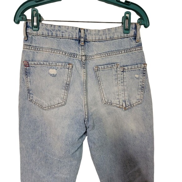 BDG URBAN OUTFITTERS Jeans Cropped Boyfriend Boot Size 27 Distressed Raw Hem - Picture 3 of 5